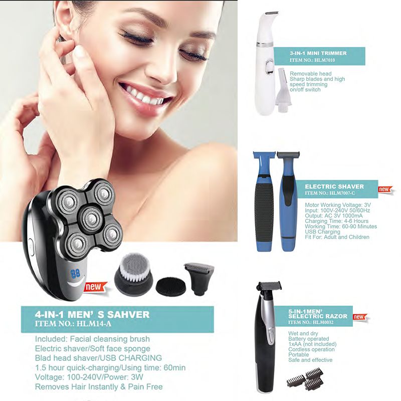 4-in-1 Men's Electric Shaver