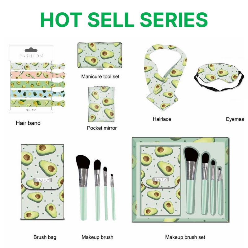 Avocado Series Makeup Tool Set