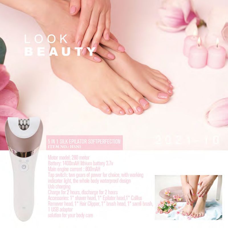 5-in-1 Silky Hair Removal Device