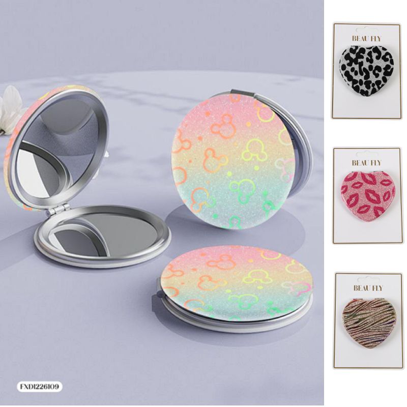 Cute Pattern Makeup Mirror