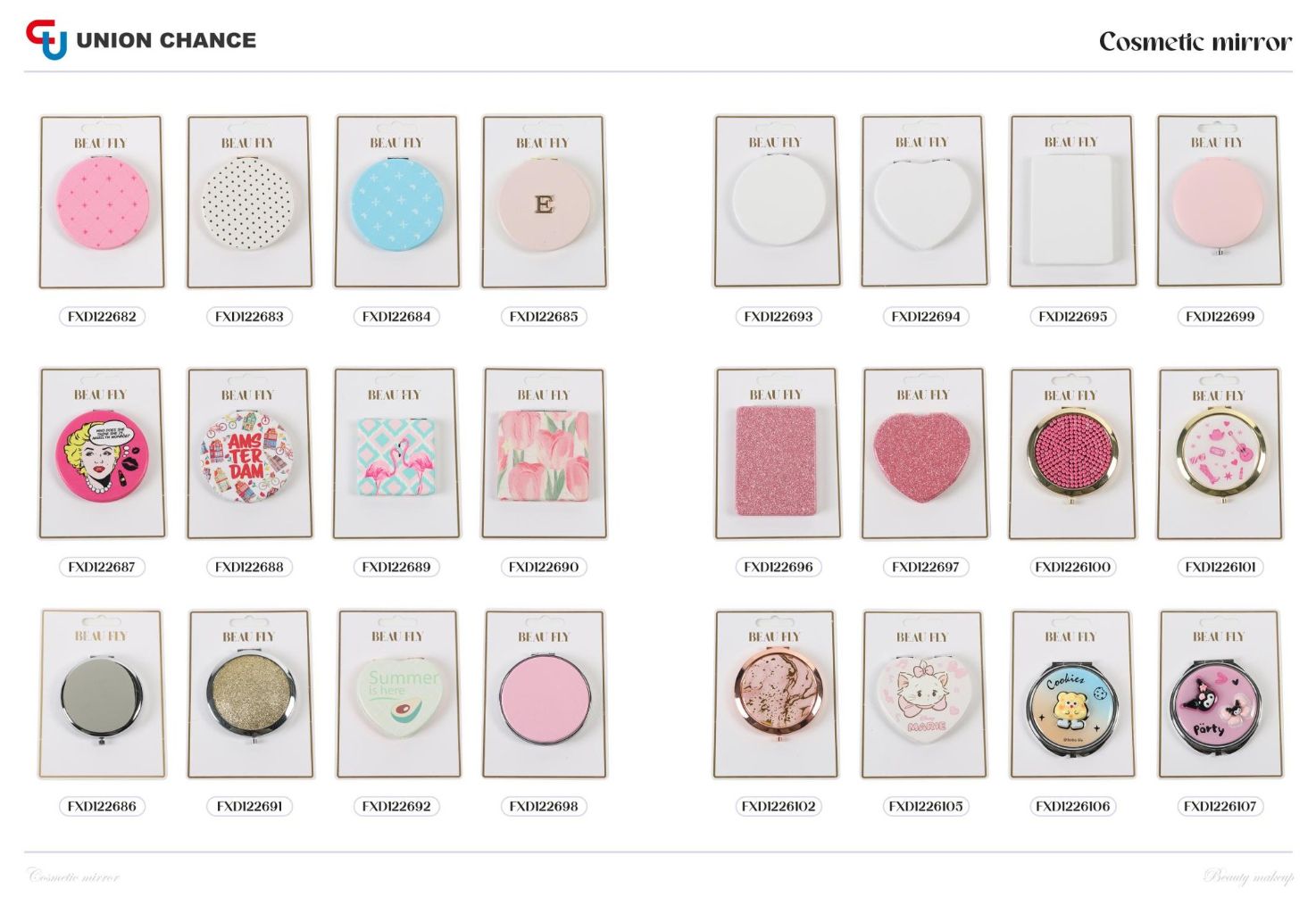 Cute Pattern Makeup Mirror 2