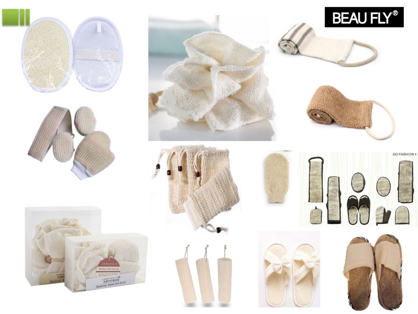 Natural Bathroom Accessories Set 2