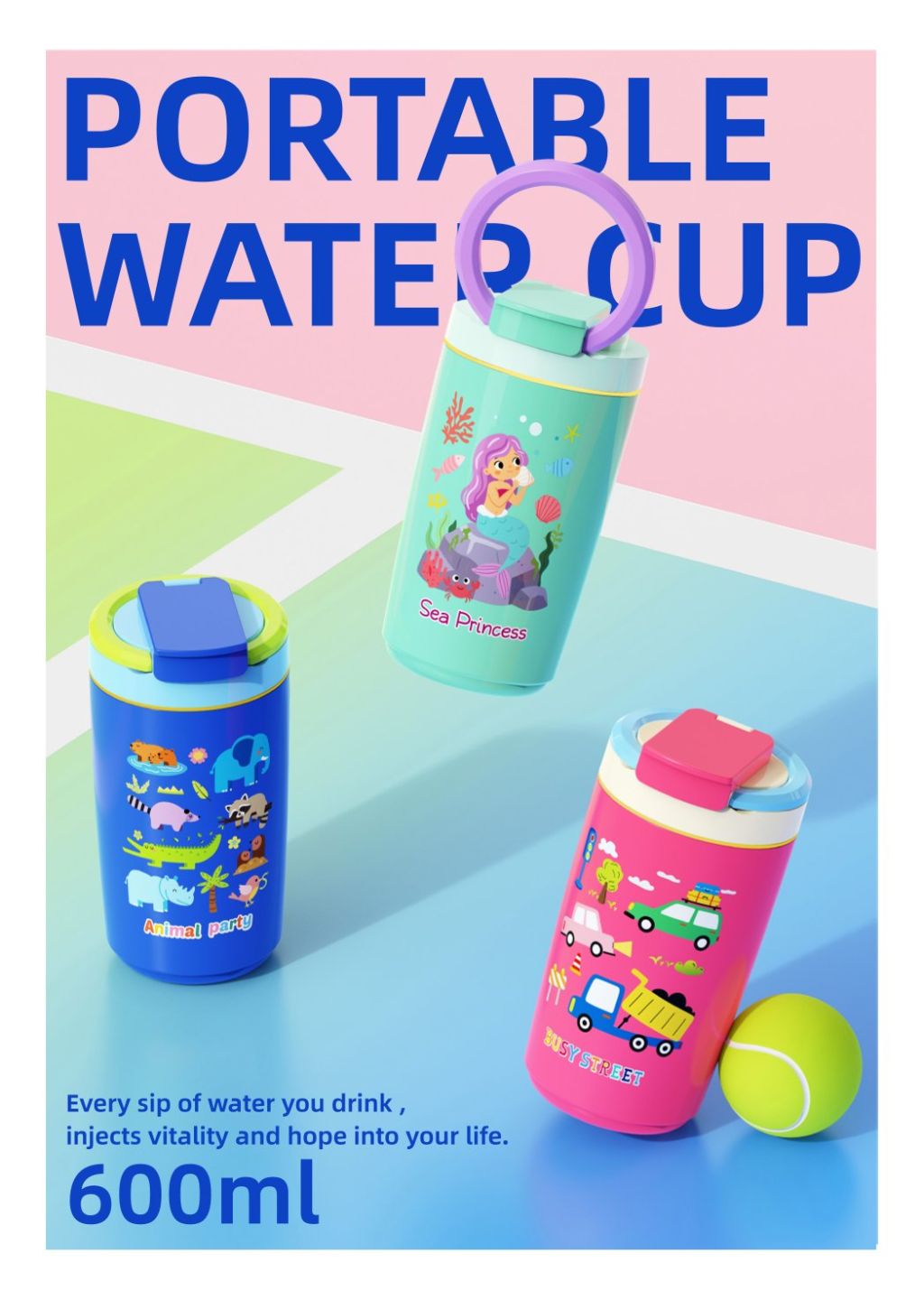 Multi-functional Leak-proof Water Bottle 2