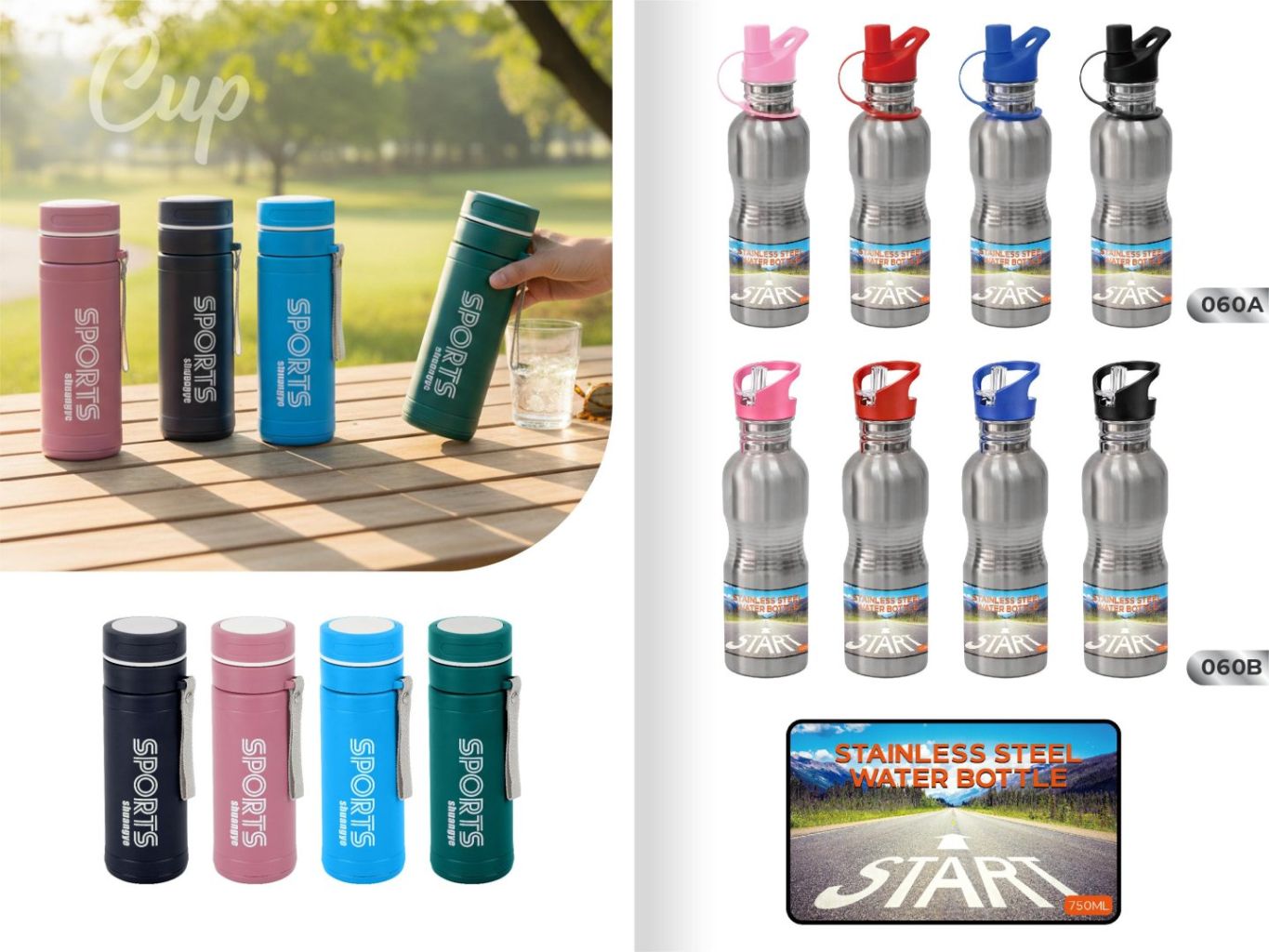 Stainless Steel Sports Water Bottle 2