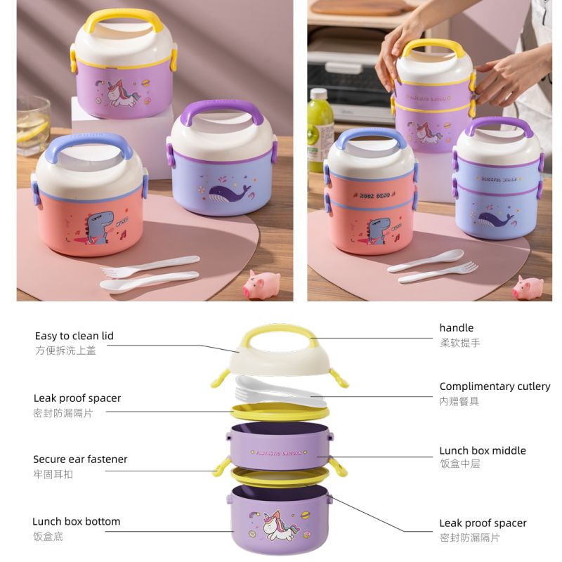 Cute Cartoon Insulated Lunch Box