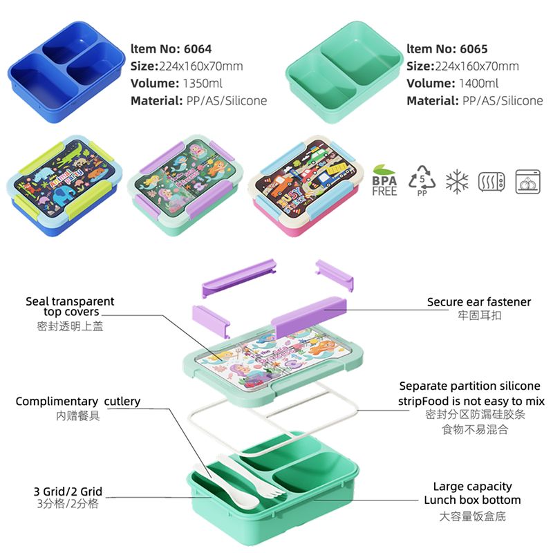 Multi-Compartment Children's Lunch Box