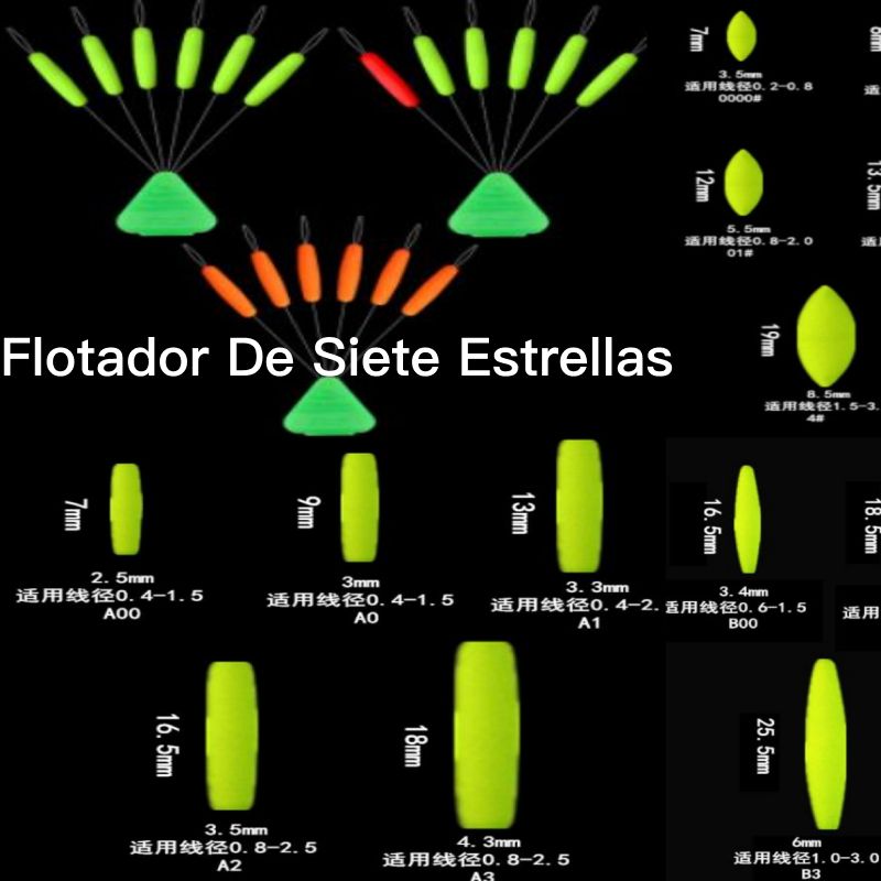 Fluorescent Corn-Shaped Luminous Float (Seven-Star Set)