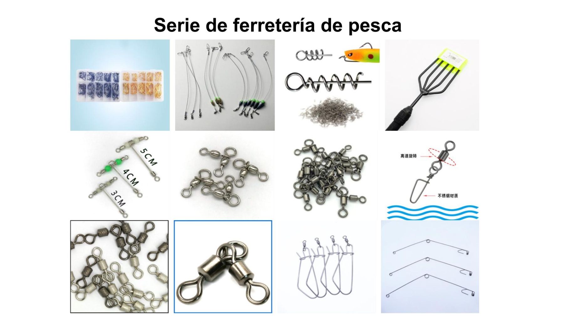 Multiple Sea Bass Saltwater Fishing Hook Set (with Weighted Heads and Skirts) 3