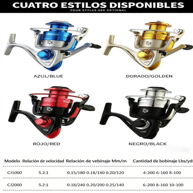 Lightweight Metal Spinning Lure Reel