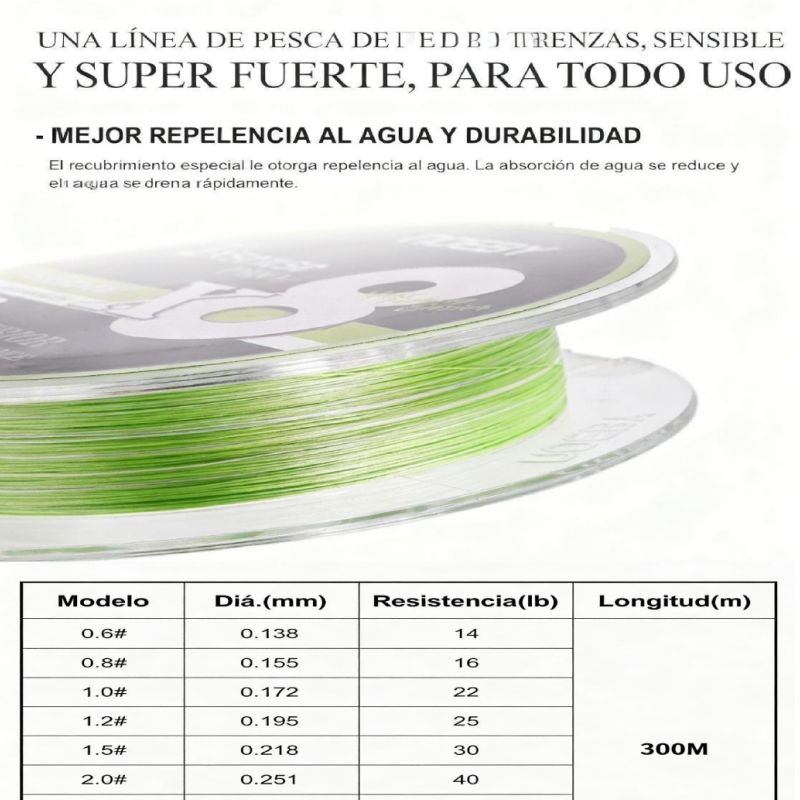 High-Strength Waterproof Braided Fishing Line (300m)
