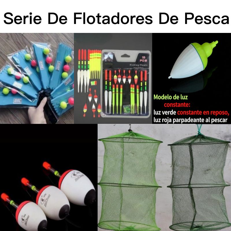 Luminous Fishing Floats + Foldable Fish Keeper Set