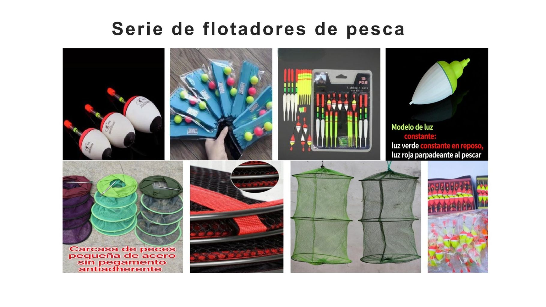 Luminous Fishing Floats + Foldable Fish Keeper Set 2