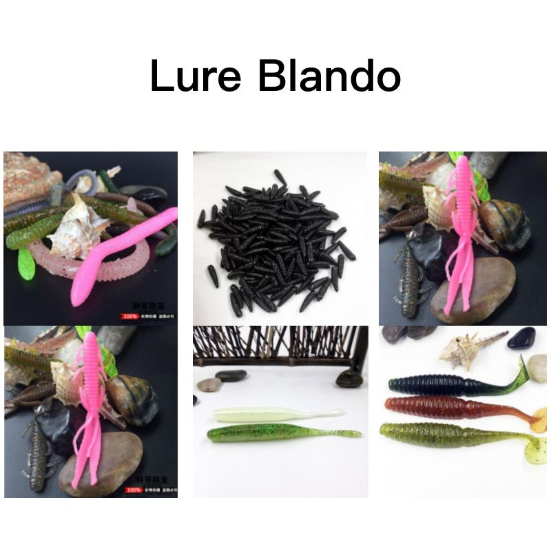 Soft Bait Silicone Lifelike Worm Fishing Lure Set