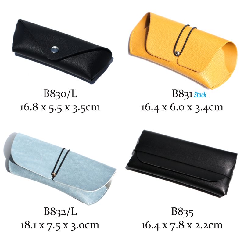 Minimalist Foldable Leather Glasses Case