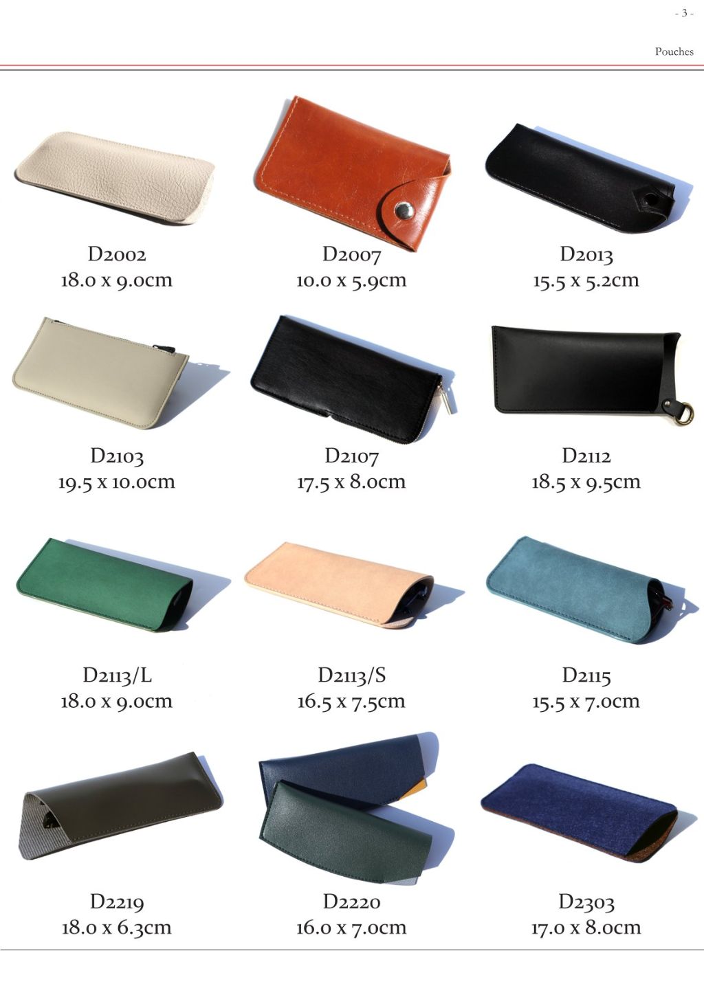 Minimalist Soft Eyewear Pouch (Multiple Colors/Textures Available) 7