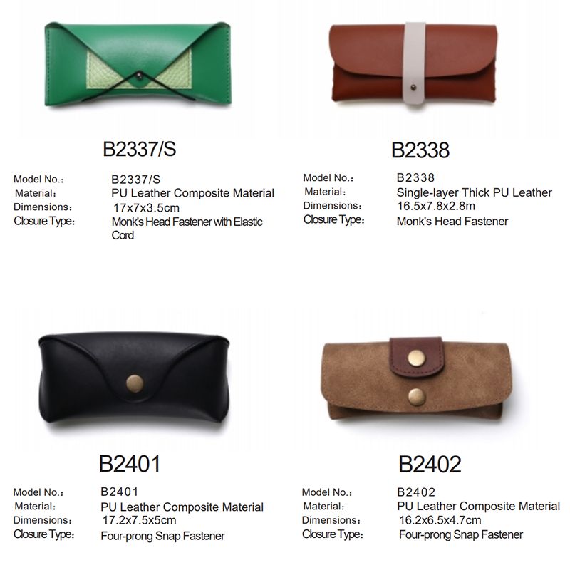 Minimalist Vintage PU Leather Glasses Case