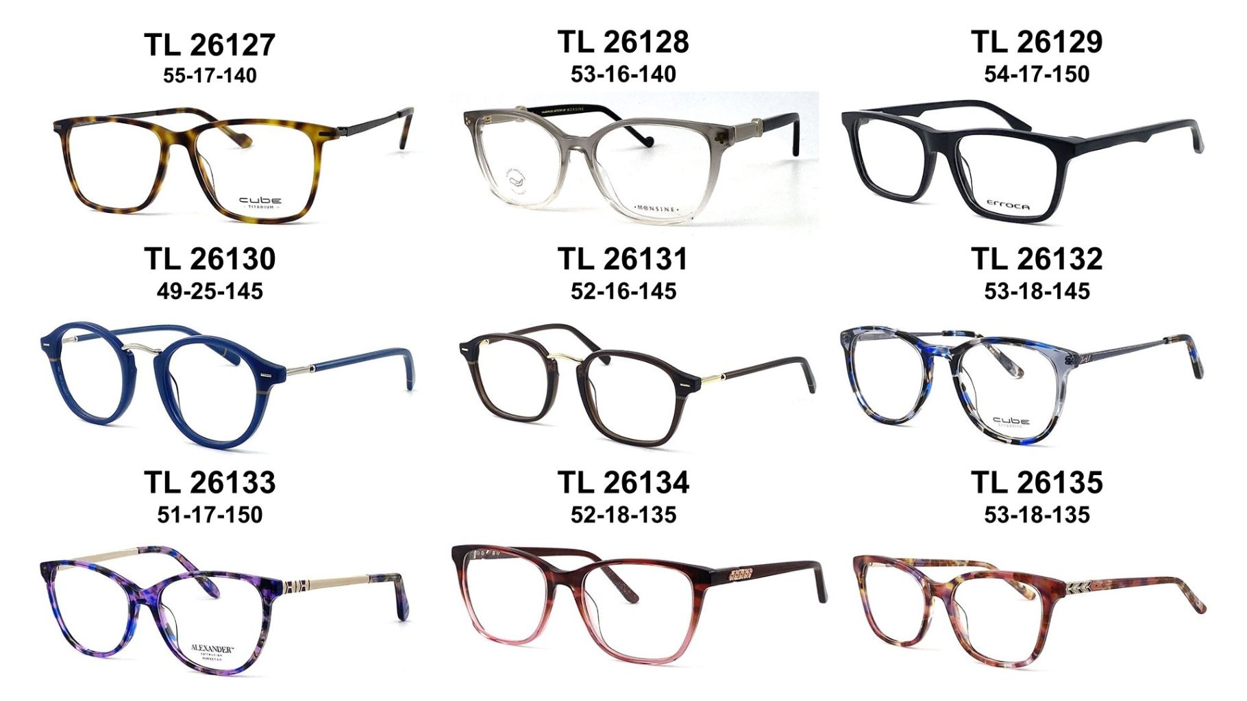 Fashionable Lightweight Vintage Eyeglass Frame Set 2