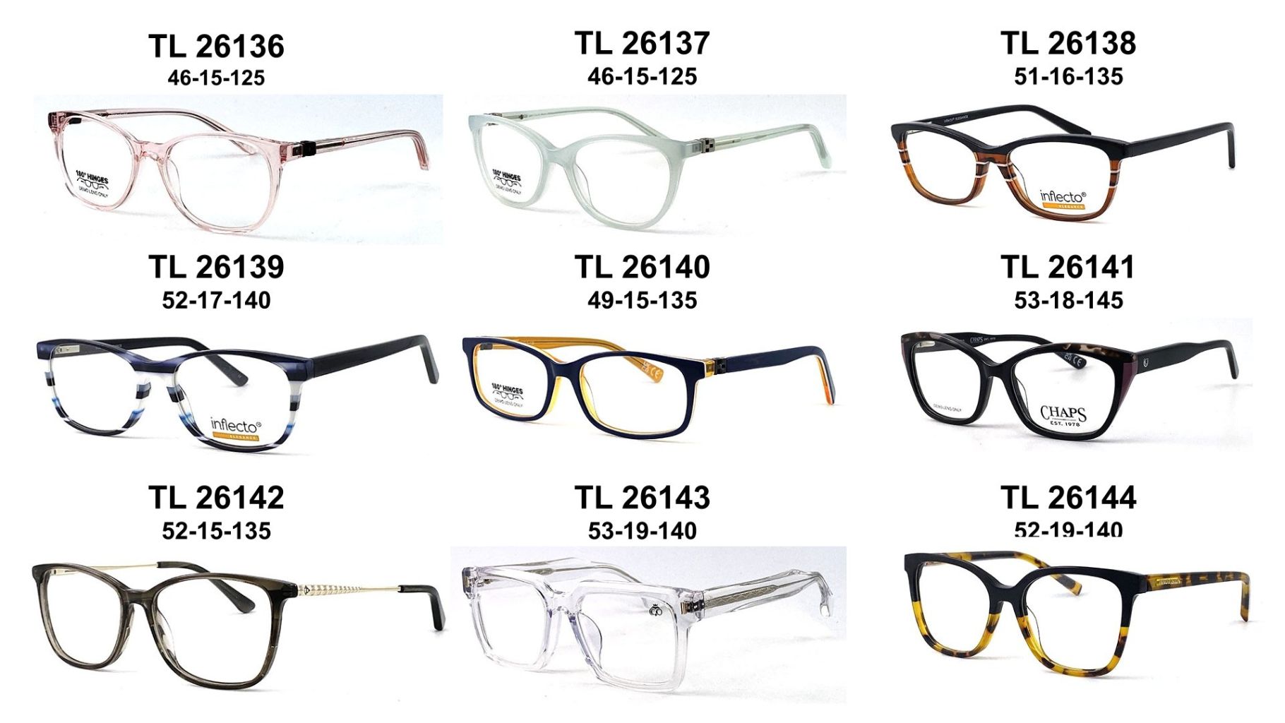 Fashionable Lightweight Vintage Eyeglass Frame Set 3