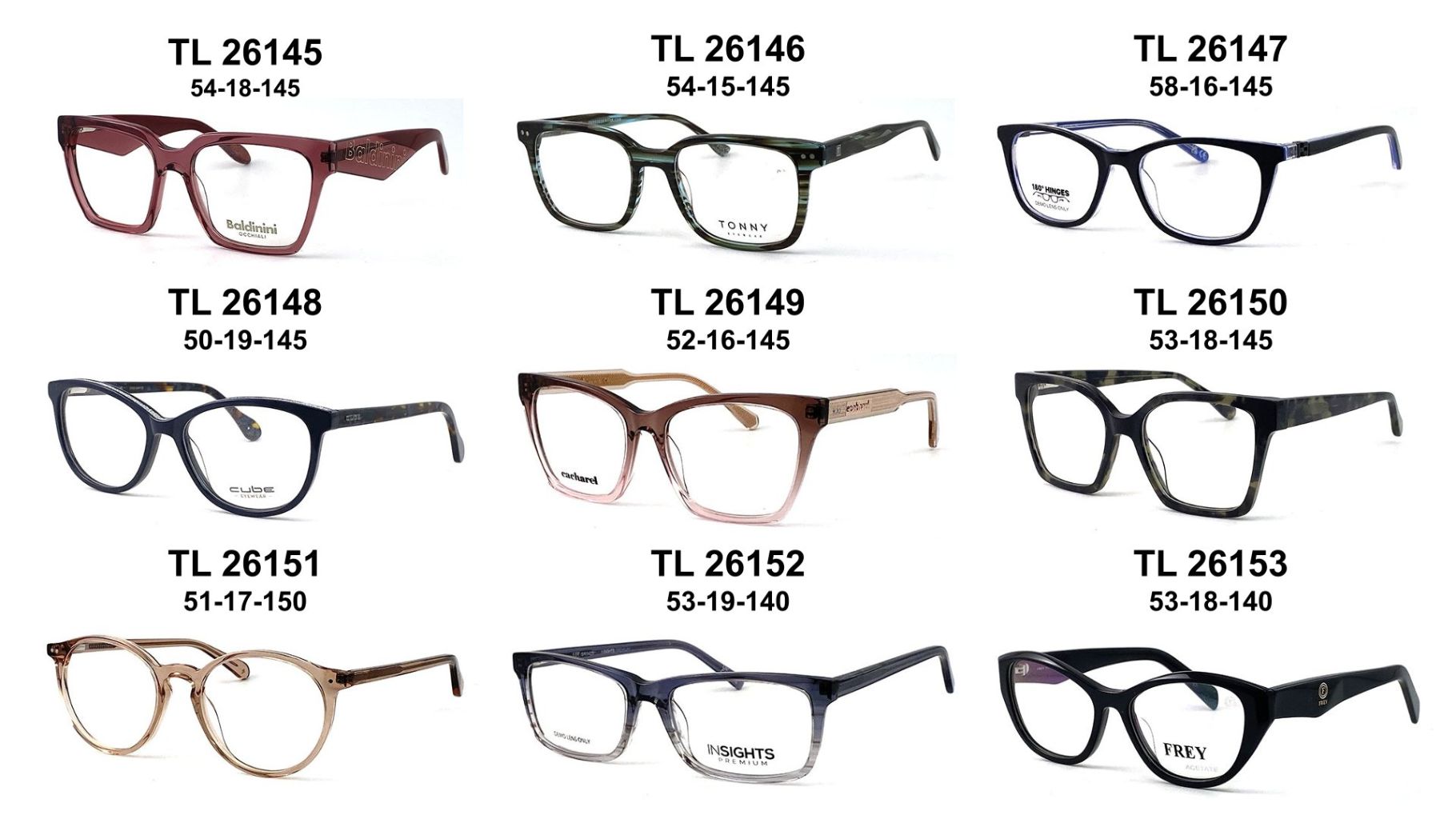 Fashionable Lightweight Vintage Eyeglass Frame Set 4