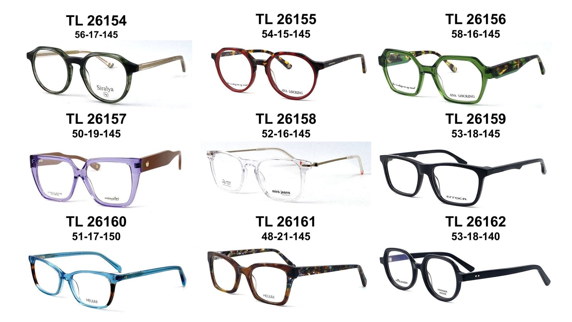 Fashionable Lightweight Vintage Eyeglass Frame Set 5