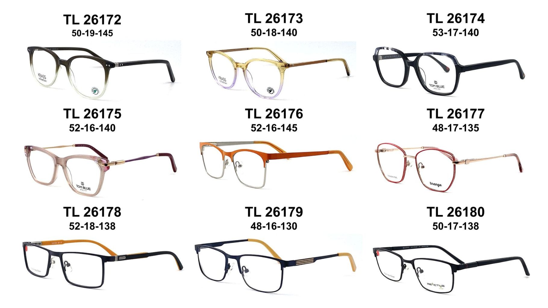 Fashionable Lightweight Vintage Eyeglass Frame Set 7