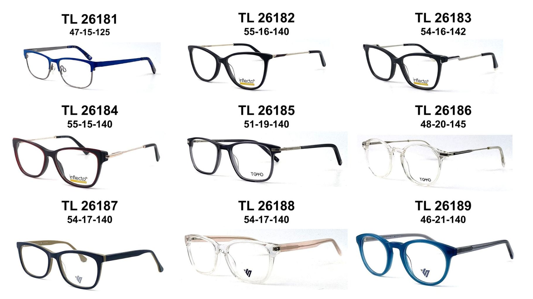 Fashionable Lightweight Vintage Eyeglass Frame Set 8