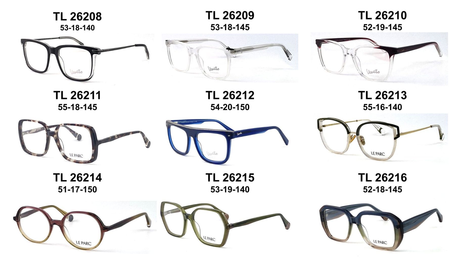 Fashionable Lightweight Vintage Eyeglass Frame Set 11