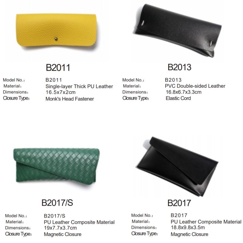Minimalist Genuine Leather/PU Glasses Case (Multiple Options)