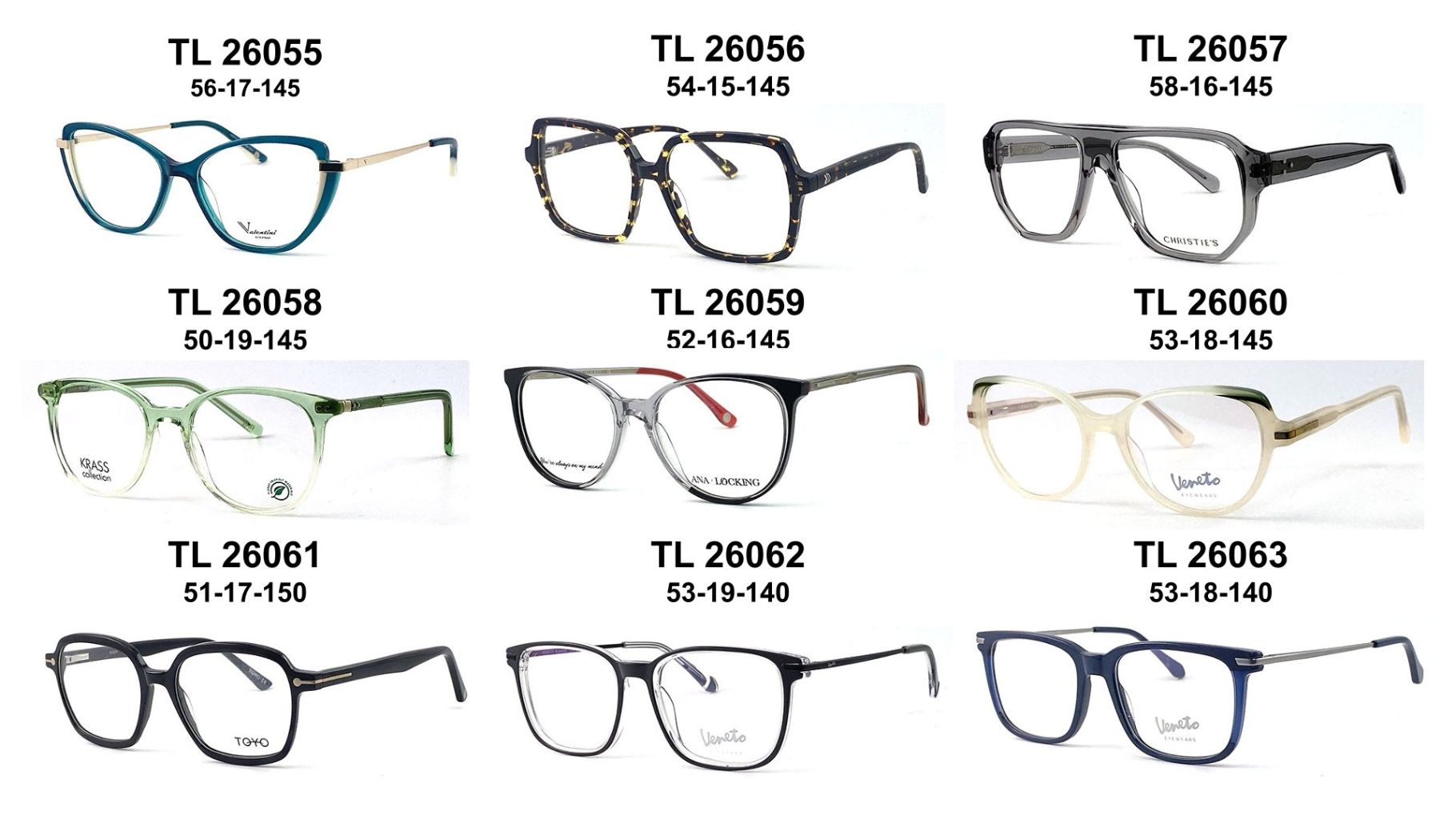 Retro Lightweight Transparent/Acetate Prescription Glasses Frames (Multiple Styles Available) 8