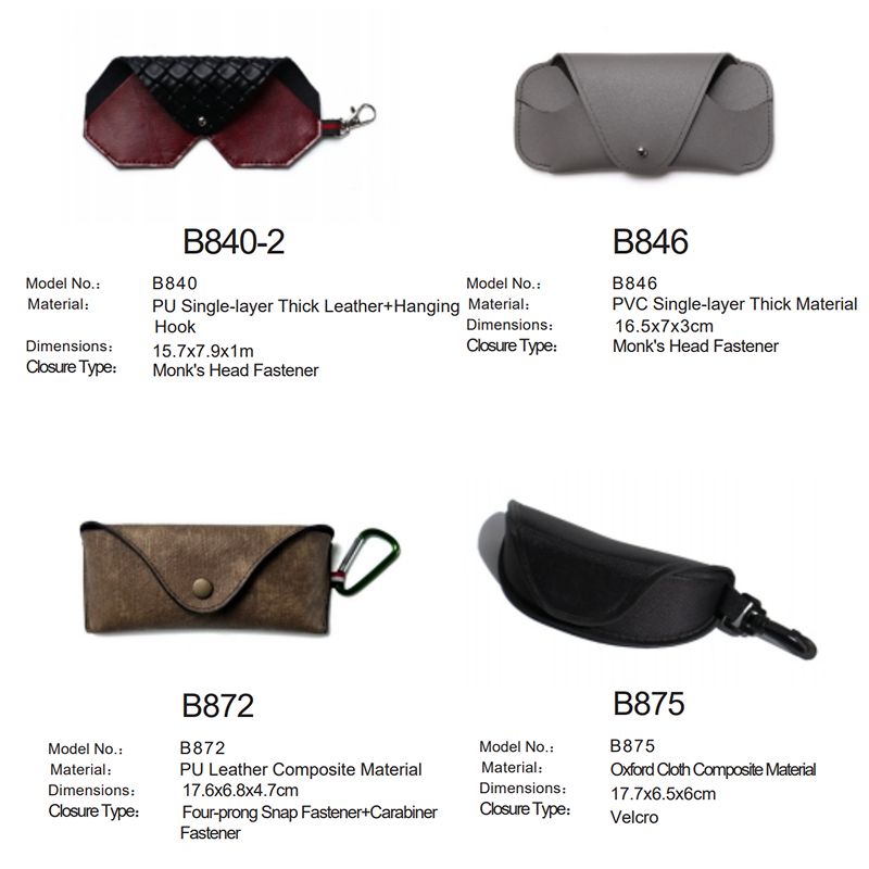 Stylish Portable Sunglasses/Glasses Case with Carabiner