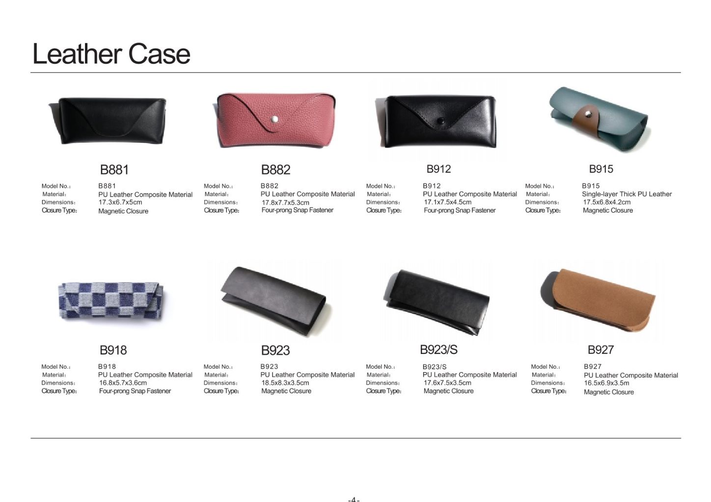 Stylish Portable Sunglasses/Glasses Case with Carabiner 9