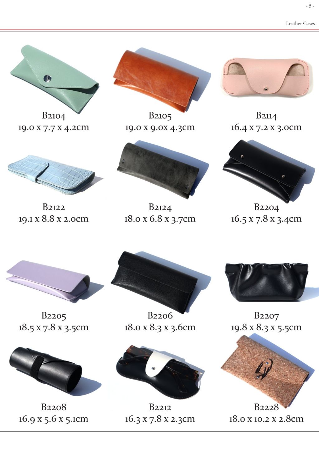 Minimalist Leather Eyewear Case (Multiple Styles Available) 5
