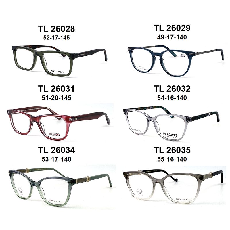 Light Fashion Retro Prescription Frames (Multiple Colors)