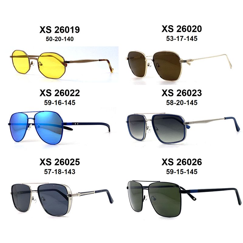Unisex Vintage Metal Frame Polarized Sunglasses (Multiple Styles Available)