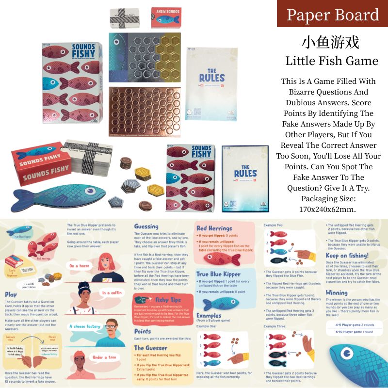 Little Fish Truth or Lie Guessing Party Game (Family Gathering Party Game)