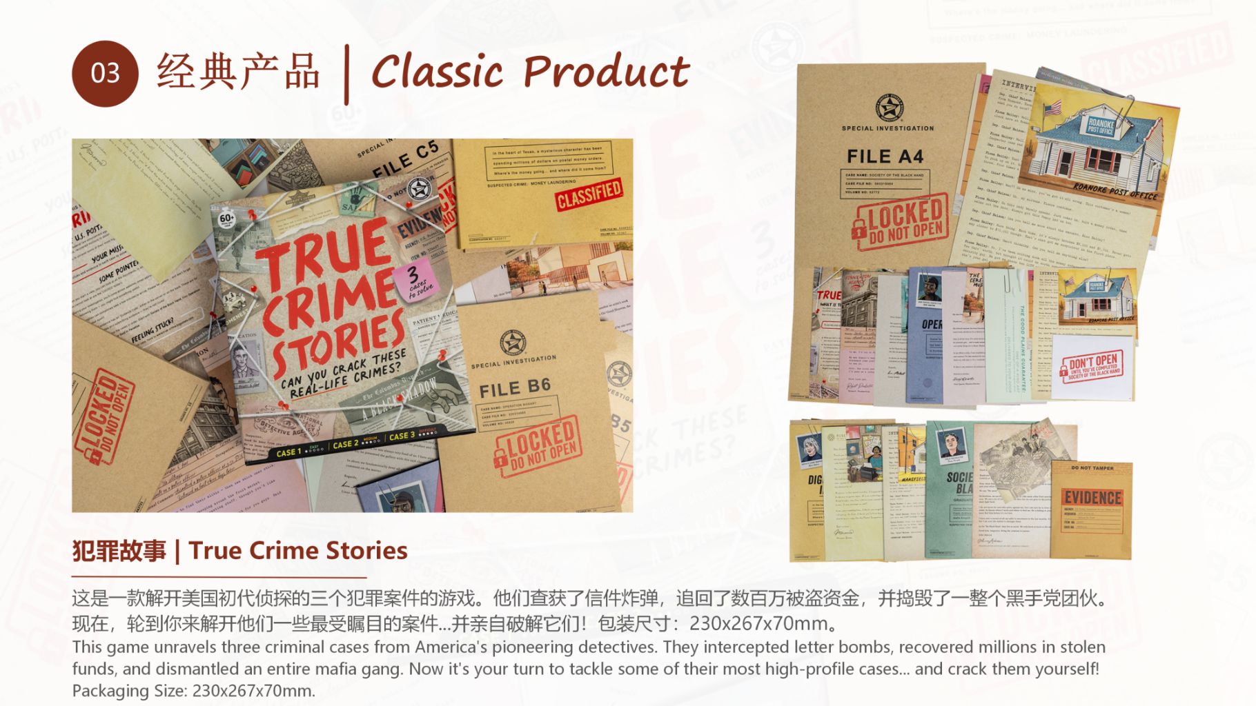 Detective Mystery File Cards (True Crime Stories) 2