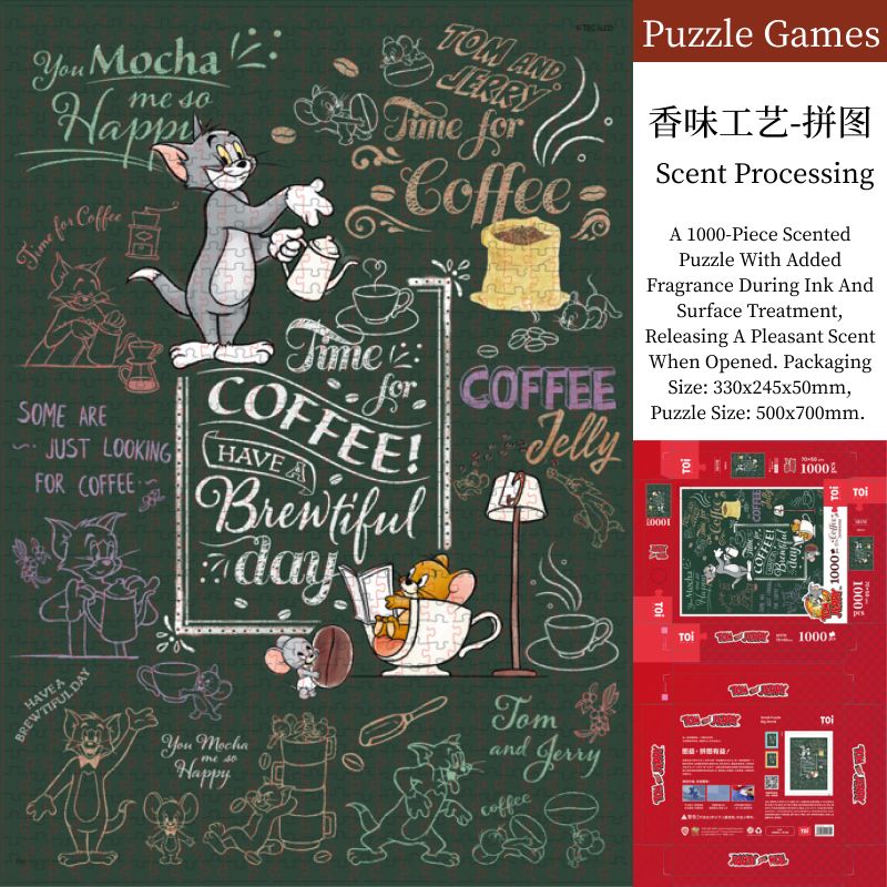 Tom & Jerry Coffee Scented 1000-Piece Puzzle