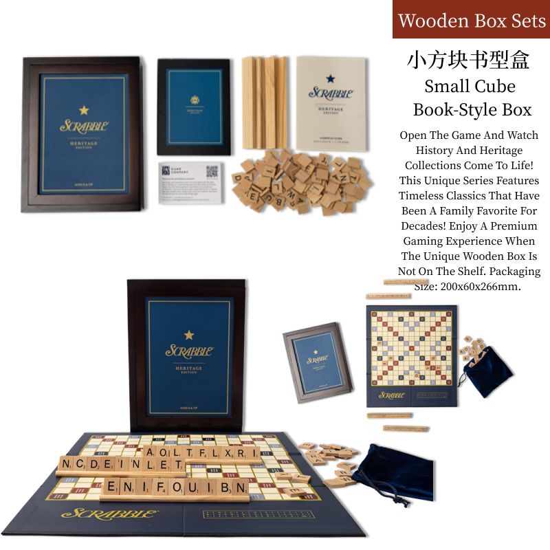 Classic Wooden Scrabble · Nostalgic Edition Scrabble Board Game Gift Box