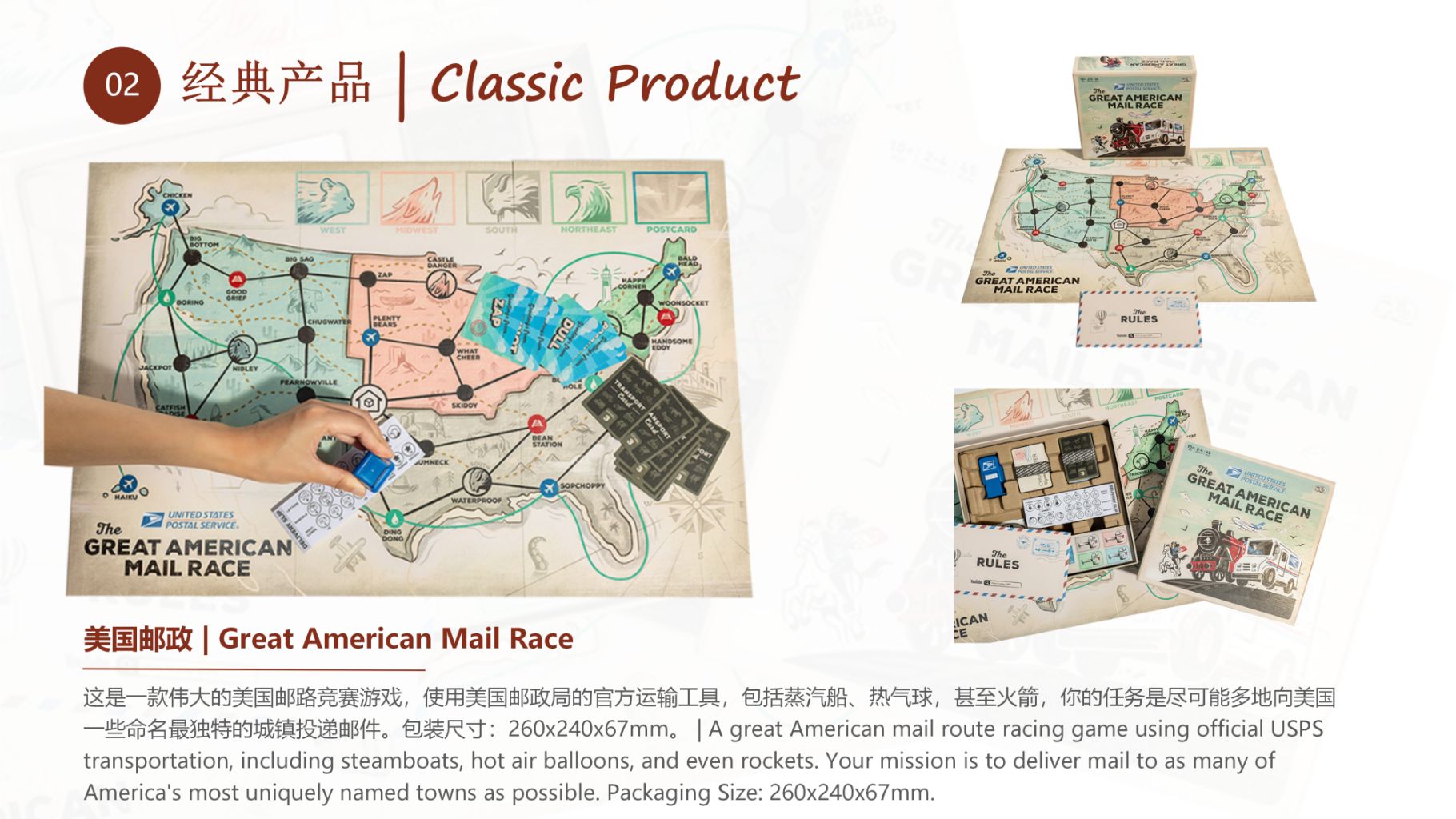 Great American Mail Race (Board Game) 2