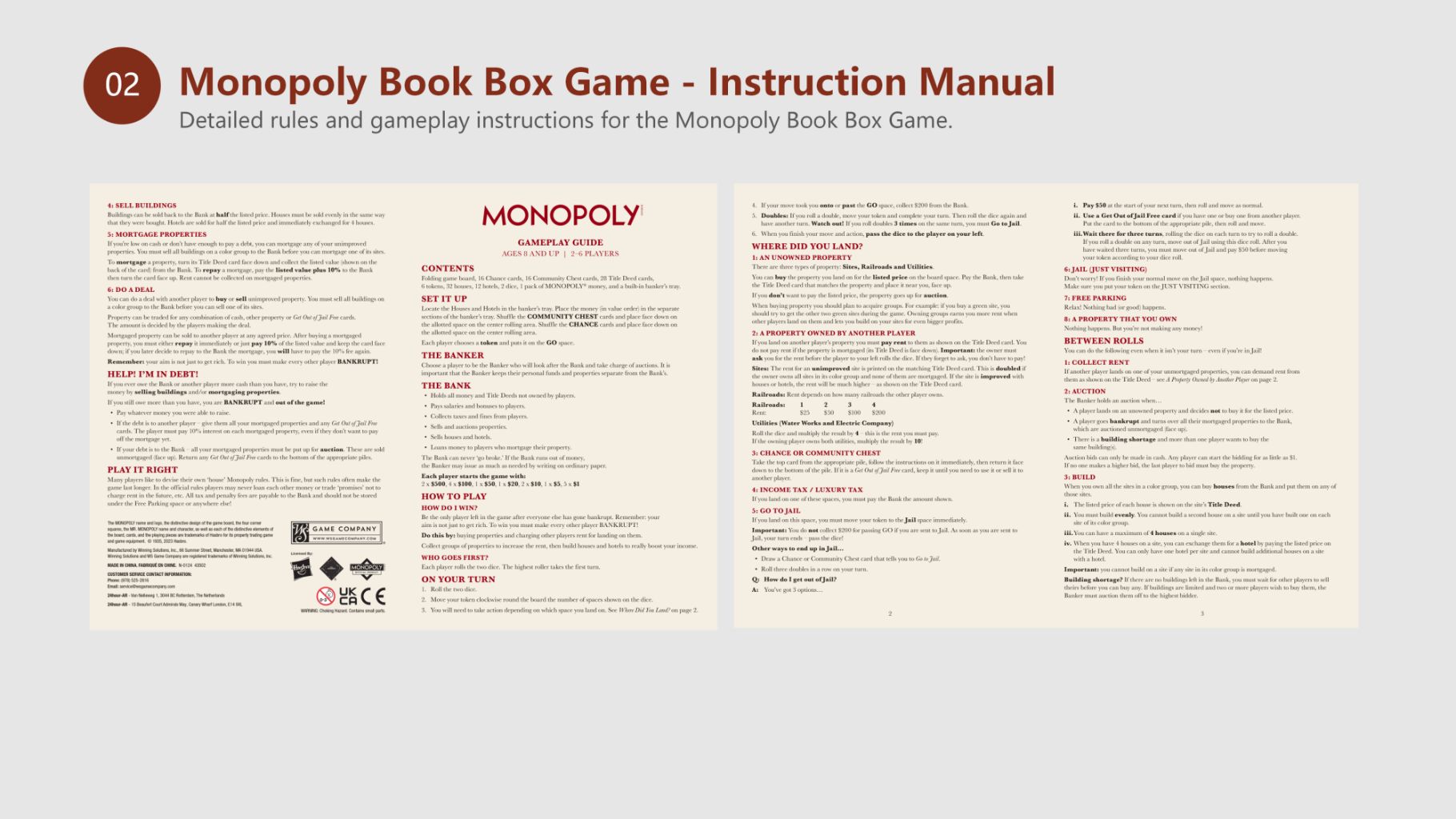 Classic Monopoly Wooden Box Board Game (Deluxe Collector's Edition) 4