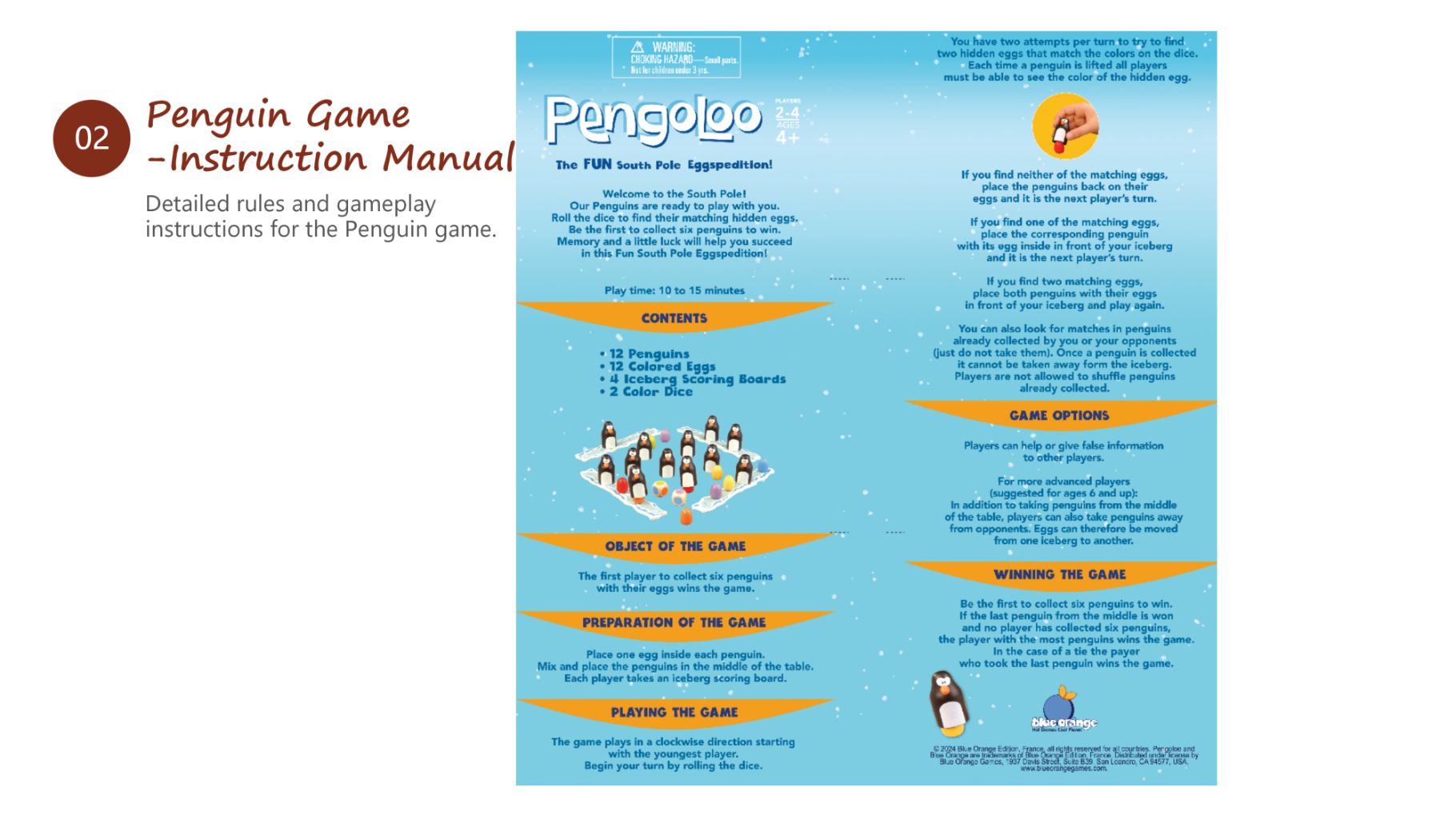 Egg Hunt Penguin Parent-Child Board Game (Wooden Educational Puzzle) 4