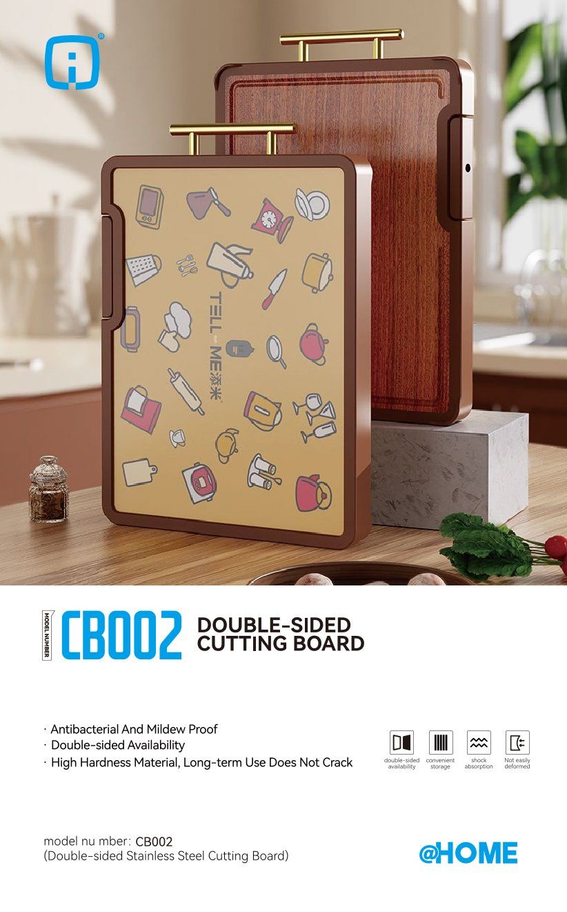 Multifunctional Antibacterial Kitchen Cutting Board (Standable with Handle) 3