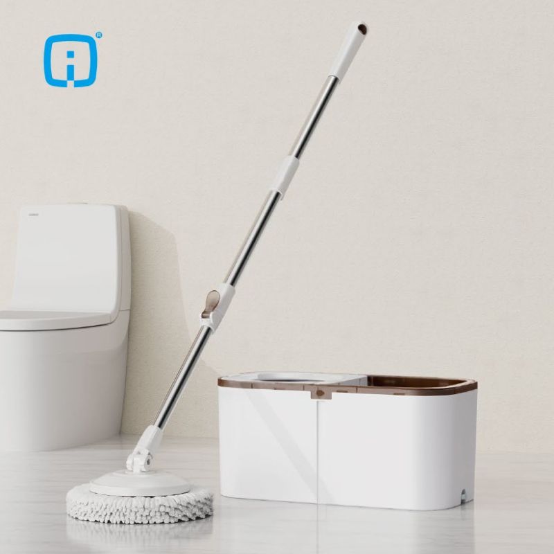 Spin Mop Hands-Free Wash Bucket Set