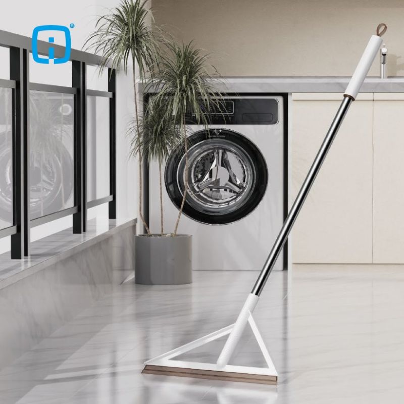 Household Floor Squeegee (Stainless Steel Long Handle)
