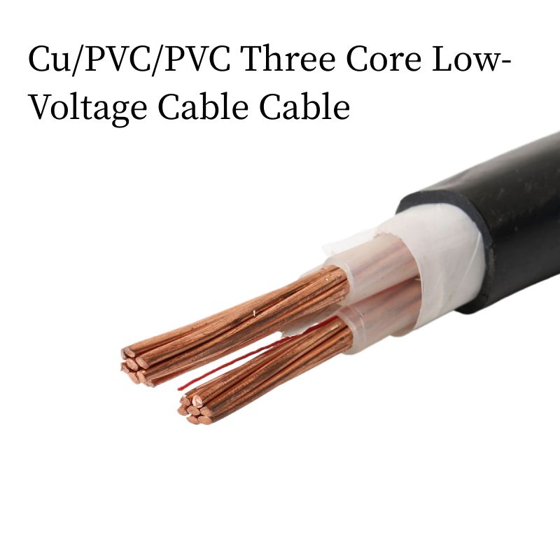 Copper Core Three-Core Low-Voltage Cable (PVC Insulation)