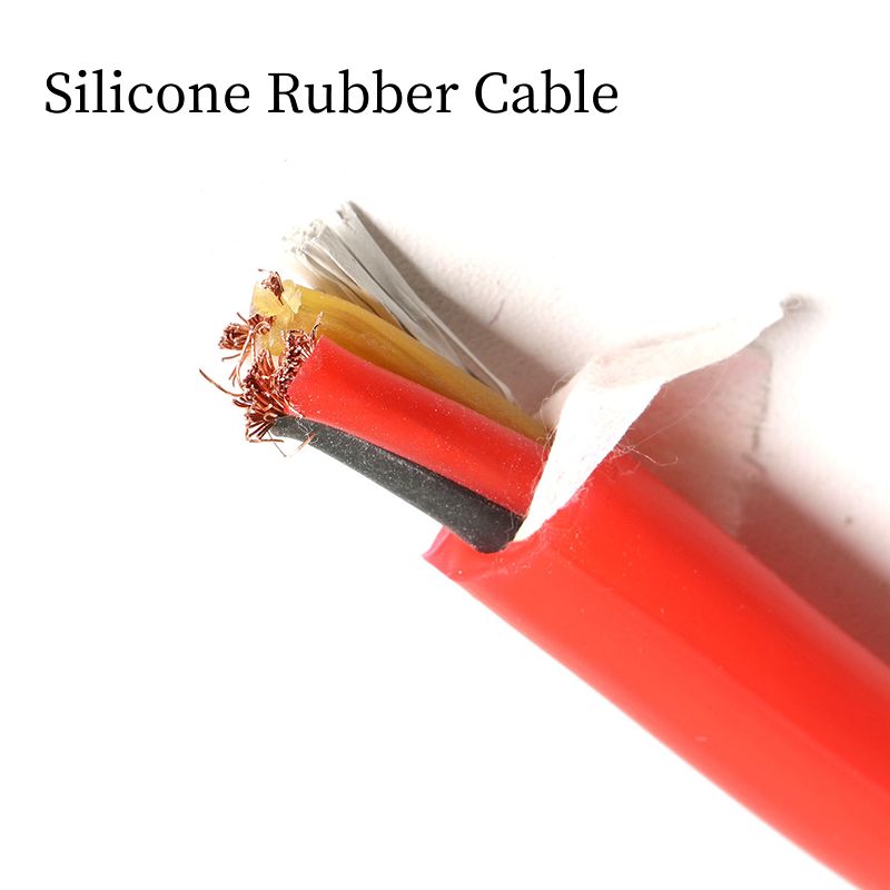 High-Temperature Silicone Multi-Core Flexible Cable (Two-Color Sheath)