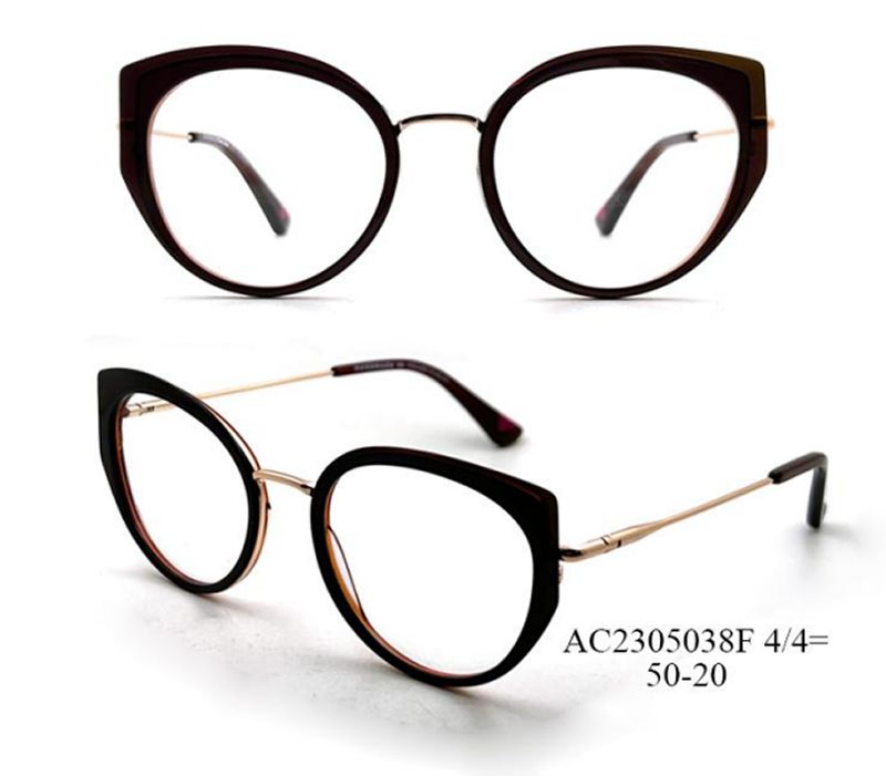 Vintage Cat-Eye Round Frame Optical Glasses (Large Frame, Lightweight)