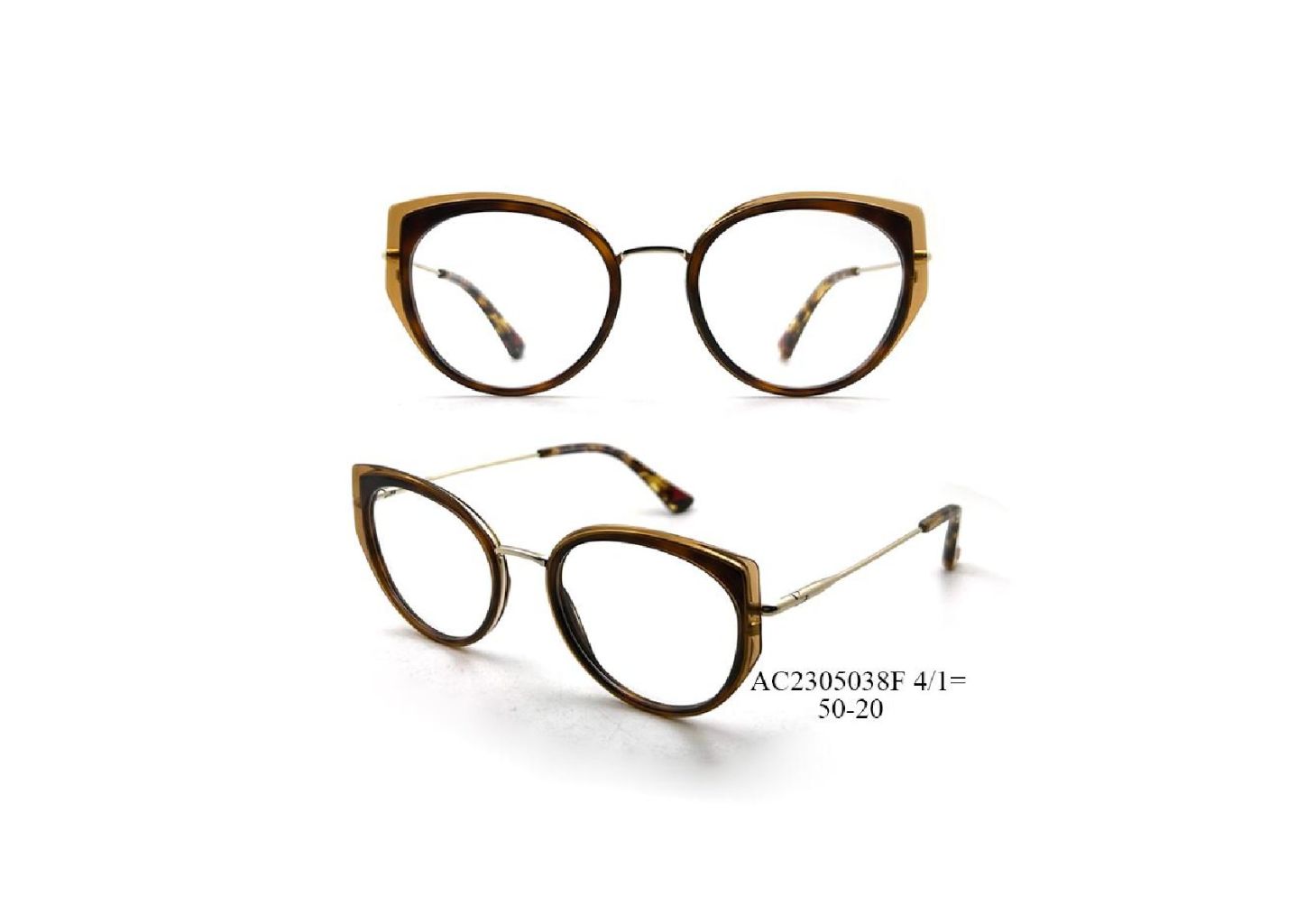Vintage Cat-Eye Round Frame Optical Glasses (Large Frame, Lightweight) 5