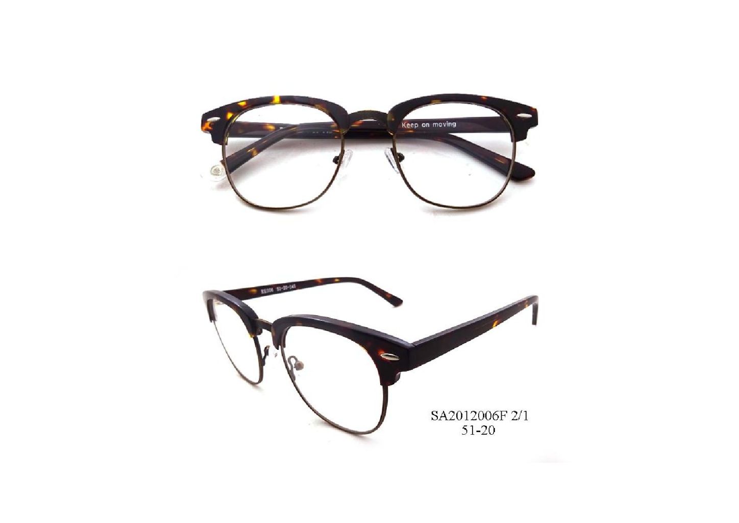 Retro Square Amber Pattern Sunglasses 6