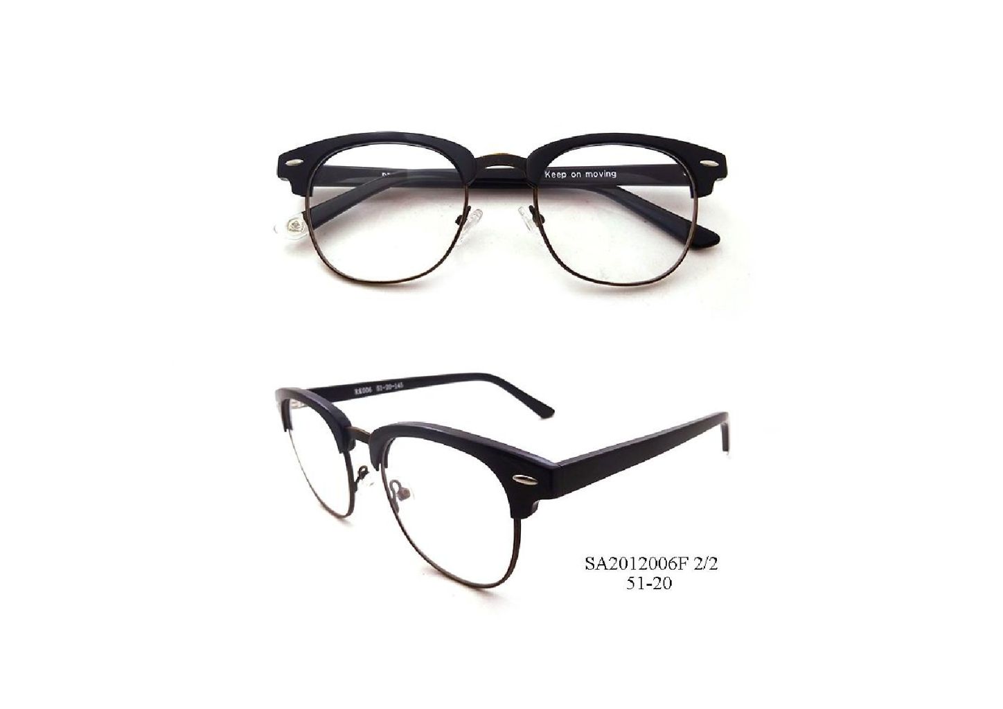 Retro Square Amber Pattern Sunglasses 7